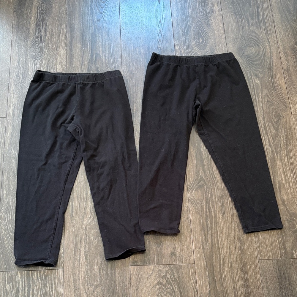Black Capri Leggings Set